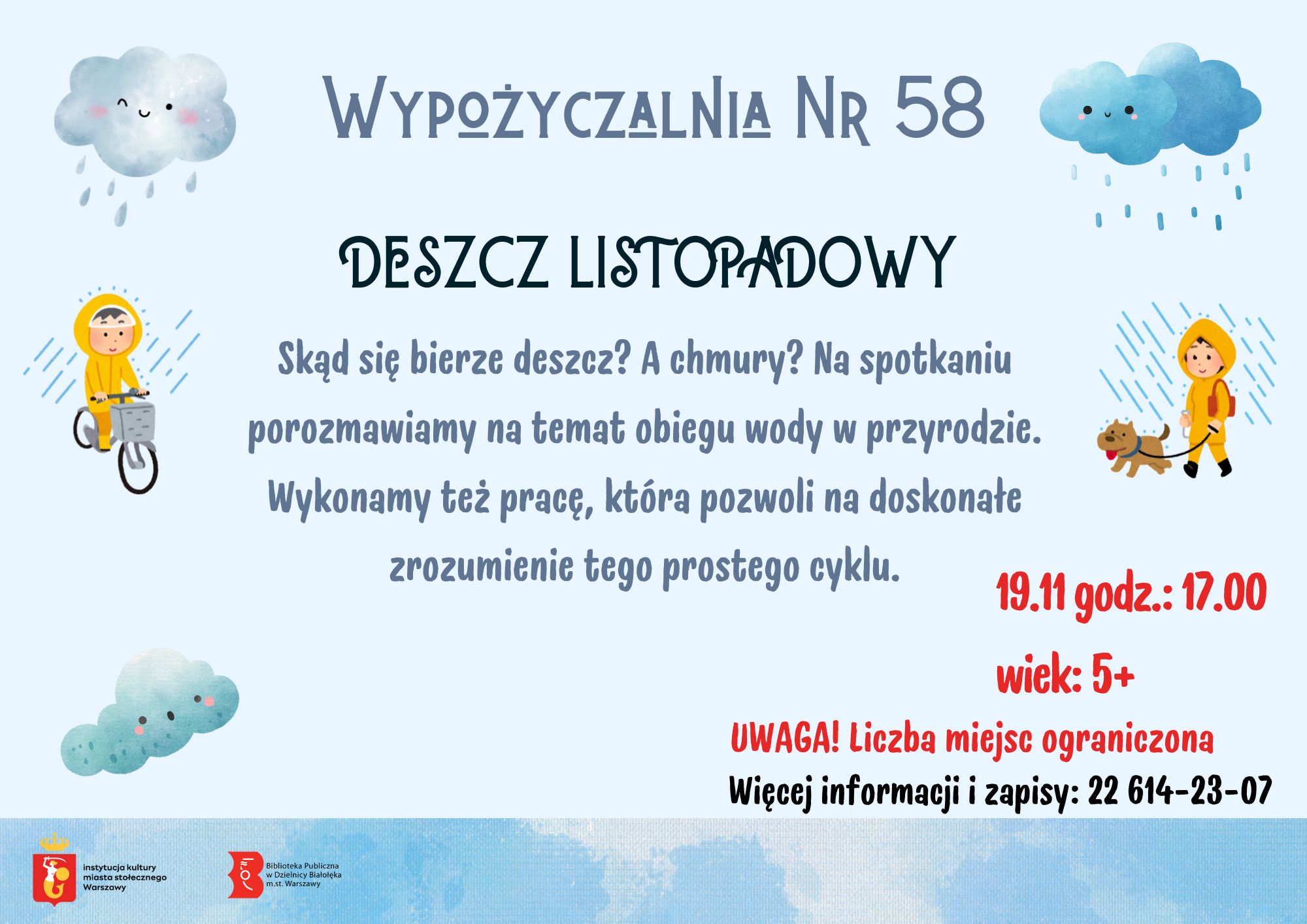 Read more about the article Wypożyczalnia Nr 58 zaprasza na zajęcia edukacyjne