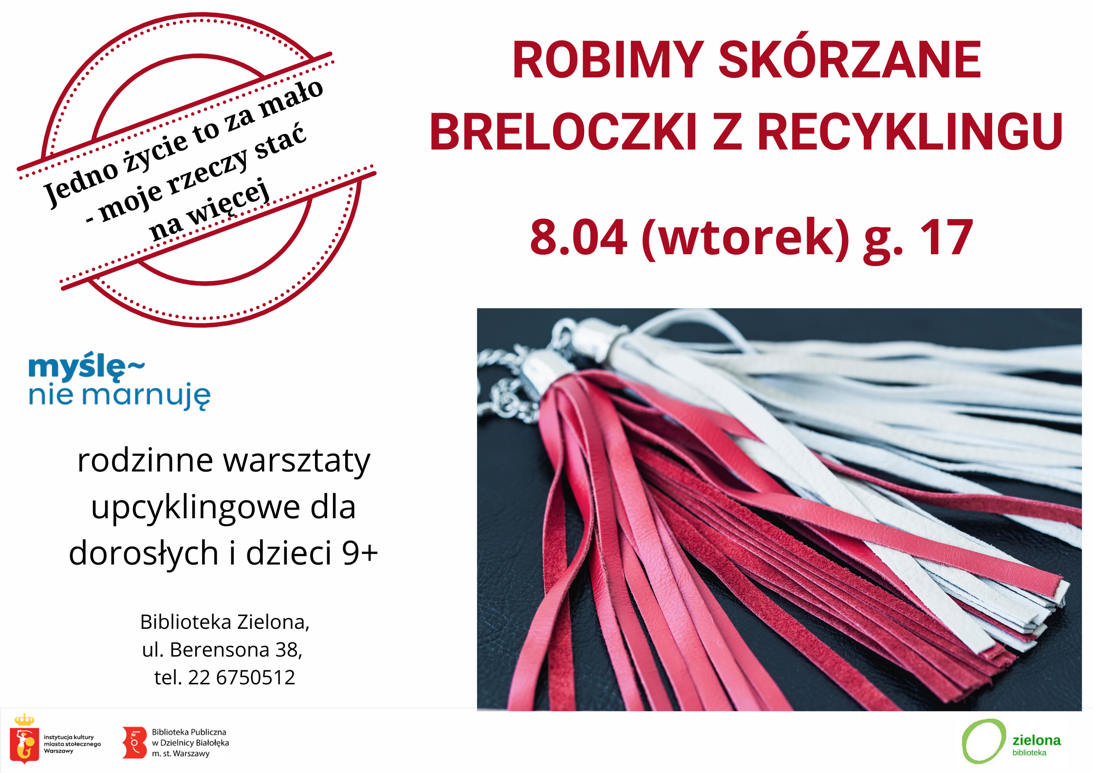 Read more about the article W Bibliotece Zielonej robimy skórzane breloczki