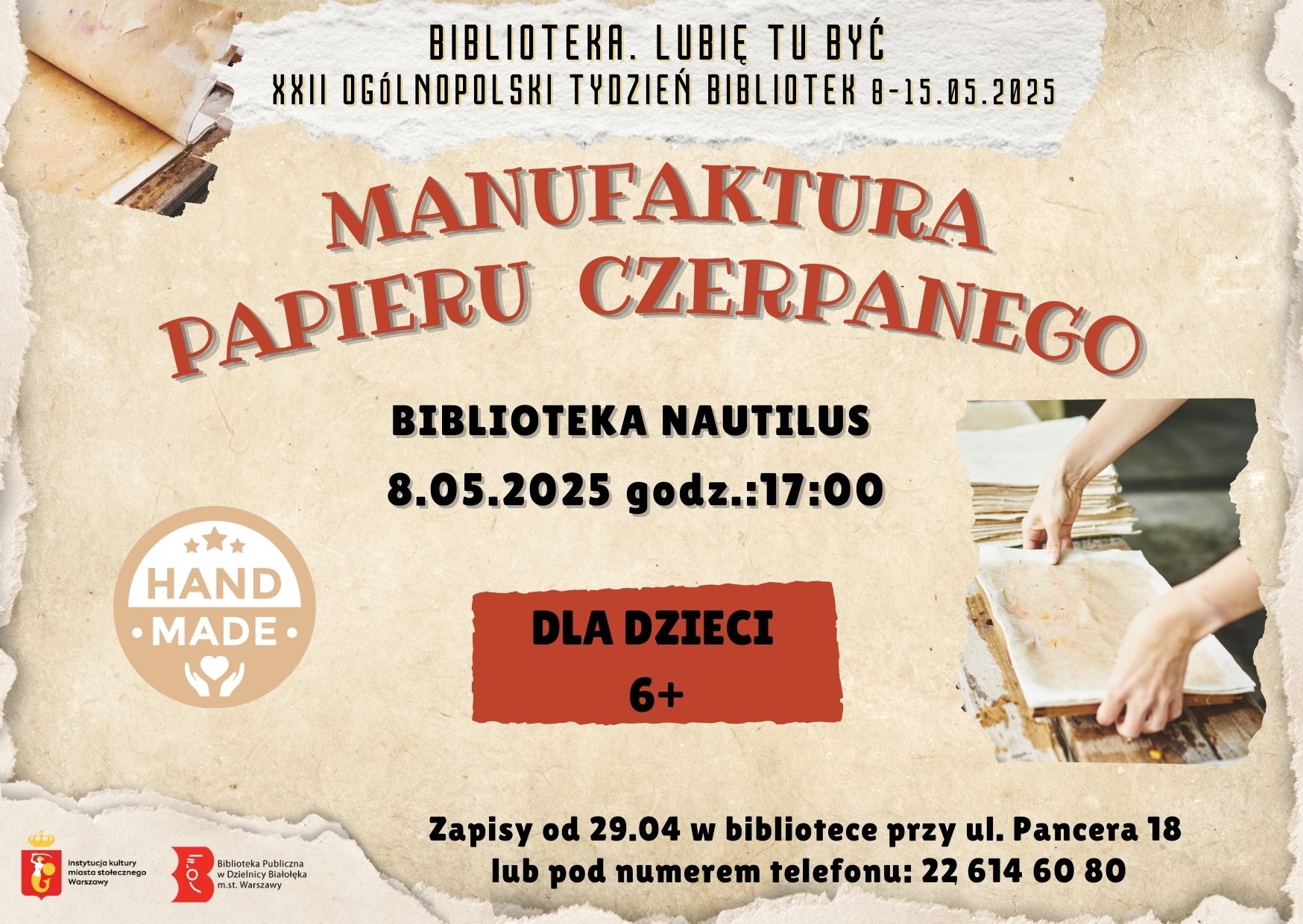 Read more about the article Manufaktura papieru czerpanego w Nautilusie!