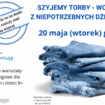 Szycie worków w Bibliotece Zielonej