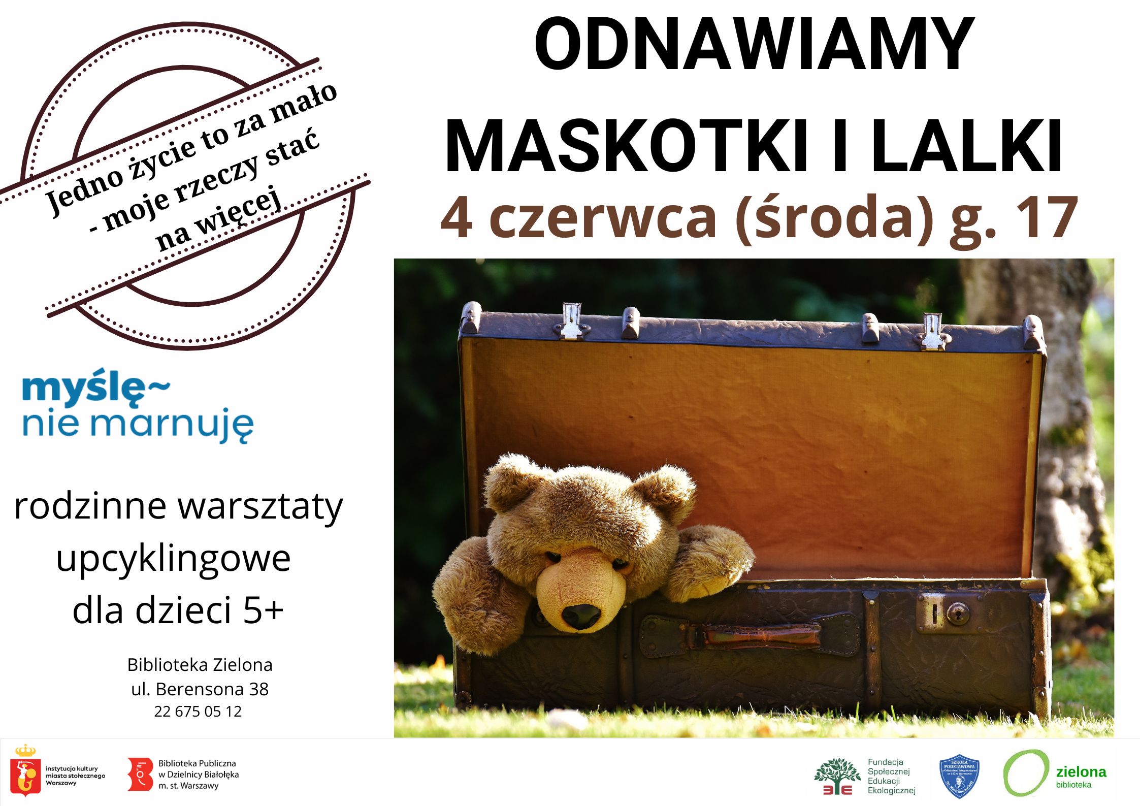 Read more about the article Odnawiamy maskotki i lalki w Bibliotece Zielonej.