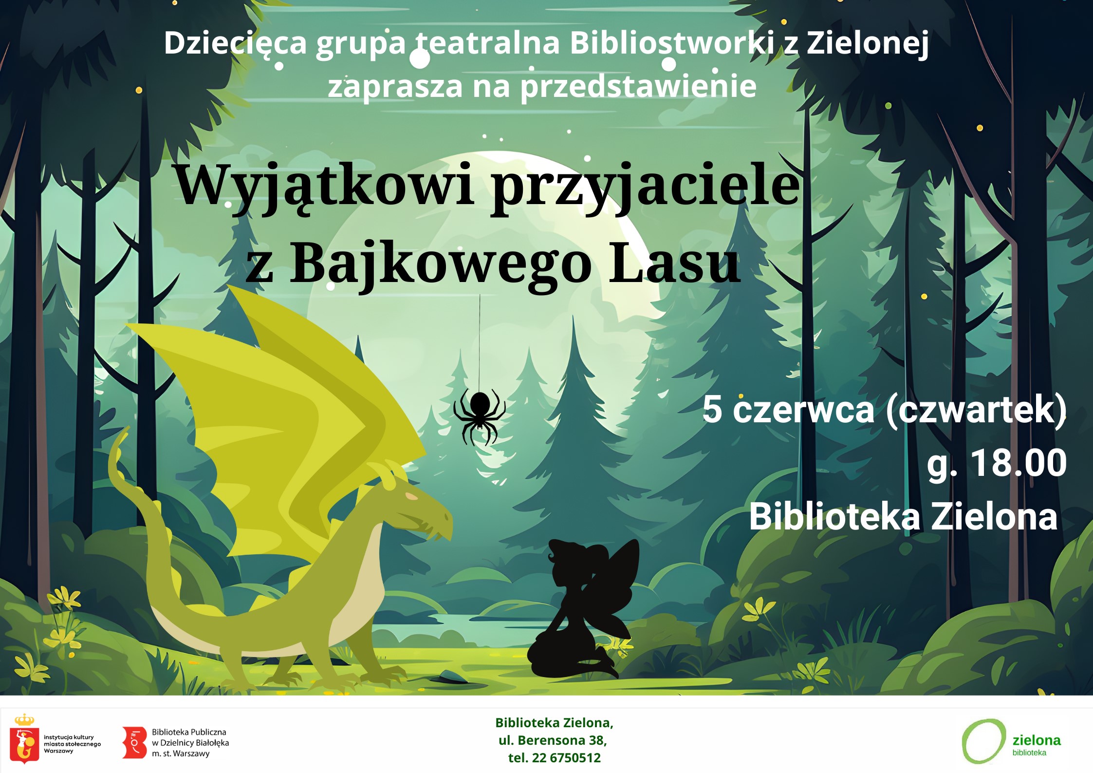 Read more about the article Premiera przedstawienia grupy teatralnej w Bibliotece Zielonej.
