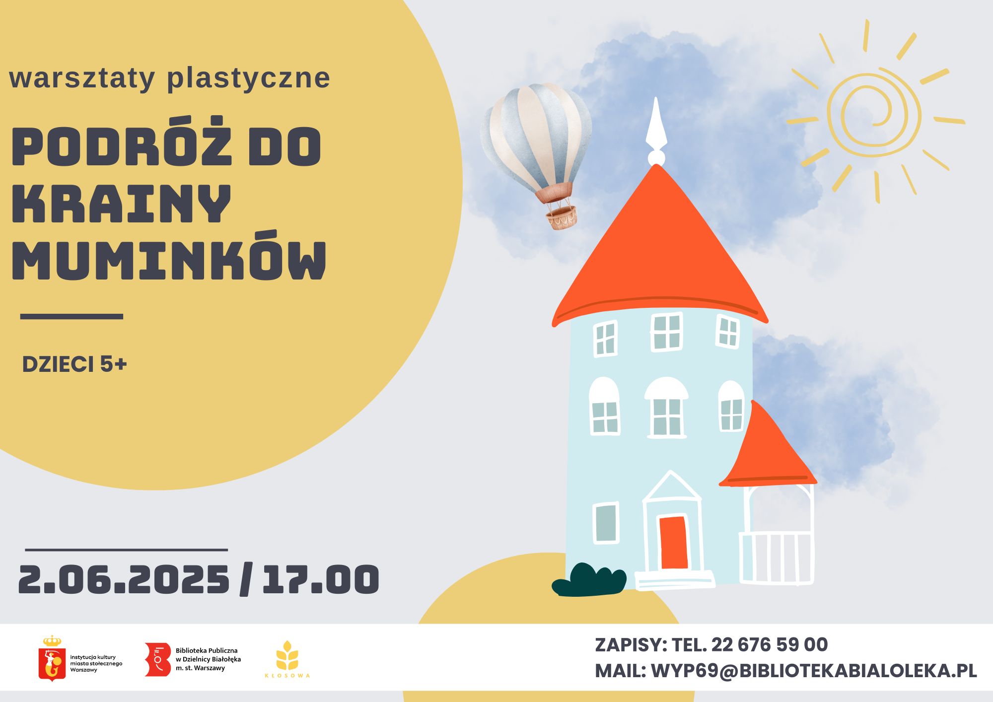 Read more about the article Podróż do krainy Muminków. Warsztaty plastyczne dla dzieci