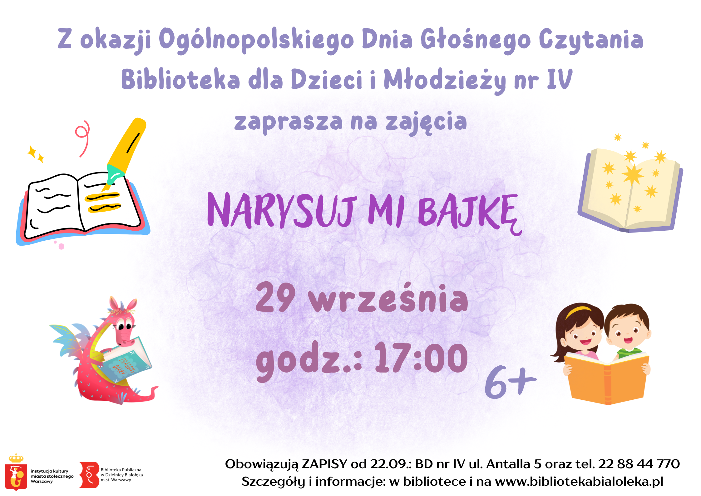 Read more about the article Zajęcia w BD IV z okazji Ogólnopolskiego Dnia Głośnego Czytania