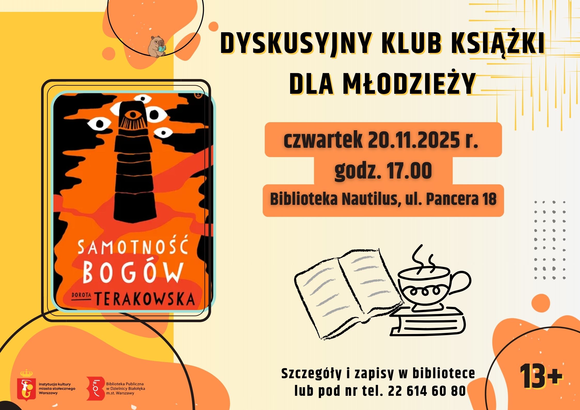 Read more about the article Dyskusyjny Klub Książki dla Młodzieży w NAUTILUSIE
