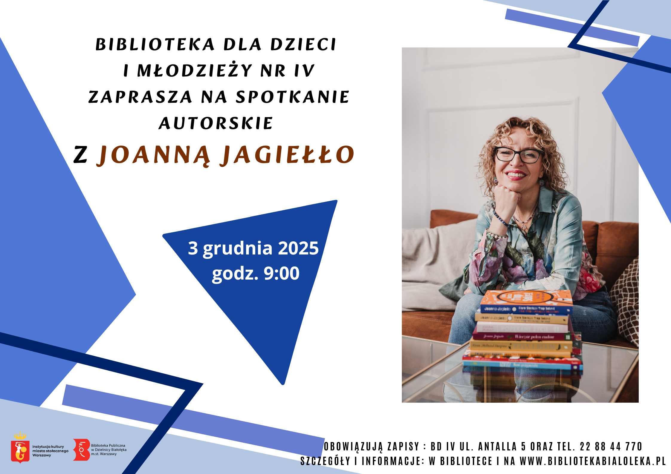 Read more about the article Spotkanie autorskie z Joanną Jagiełło w BD IV
