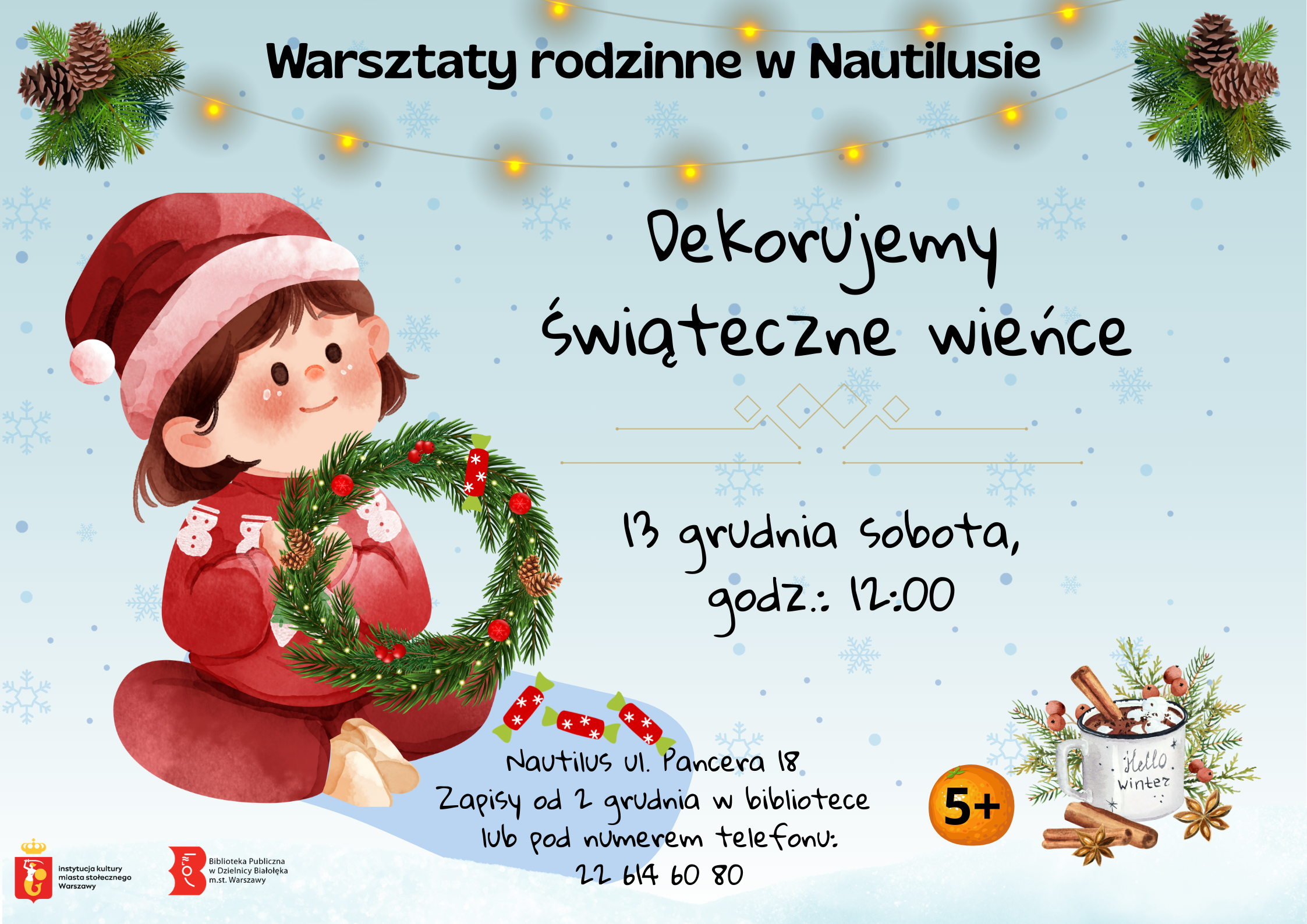 Read more about the article Dekorujemy świąteczne wieńce w Nautilusie