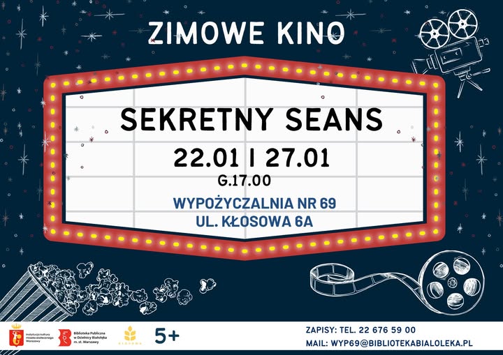Read more about the article Zimowe Kino w Bibliotece Kłosowa!