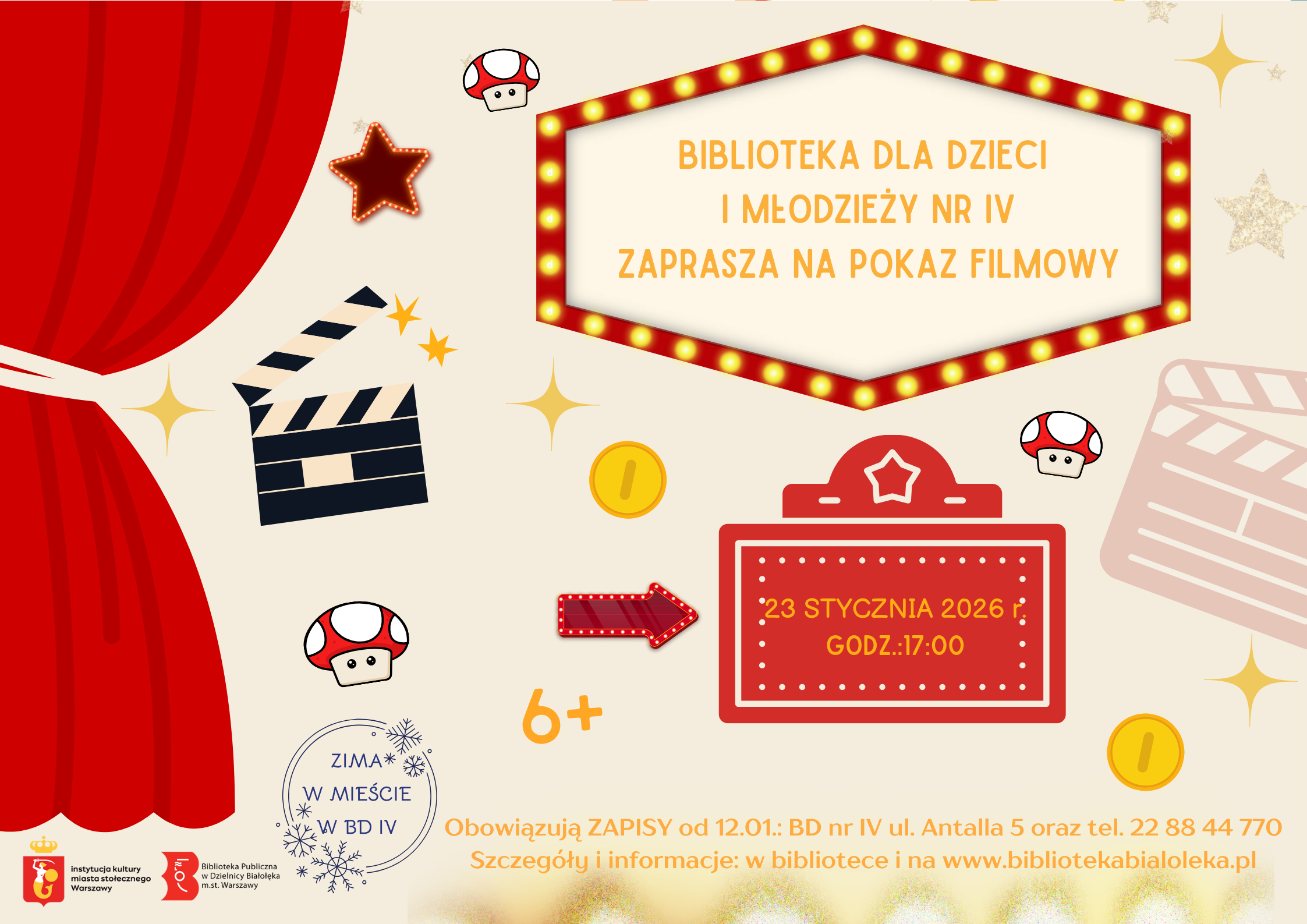 Read more about the article Projekcja filmowa w BD IV – zima w mieście