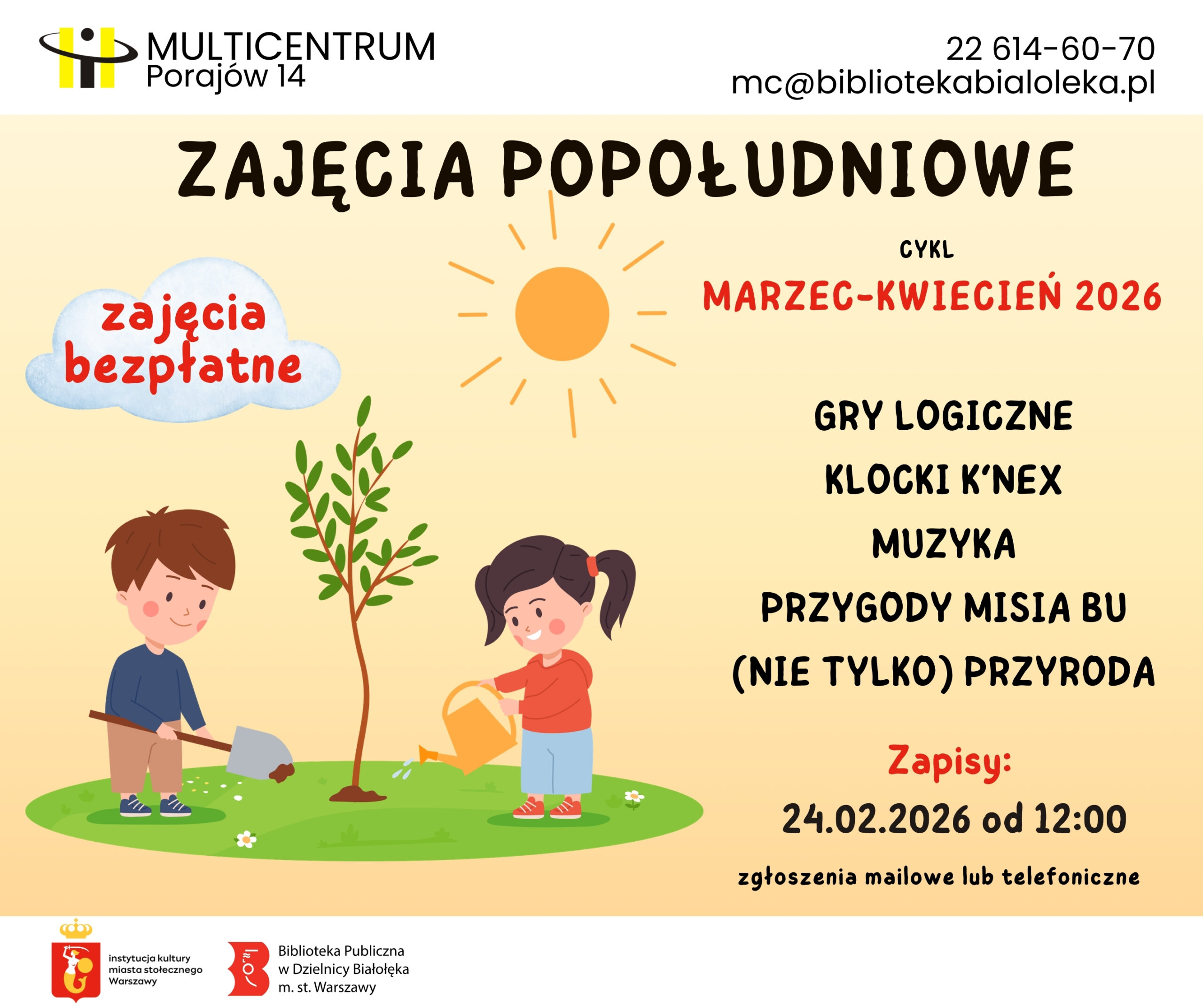 Read more about the article Warsztaty popołudniowe: marzec-kwiecień 2026