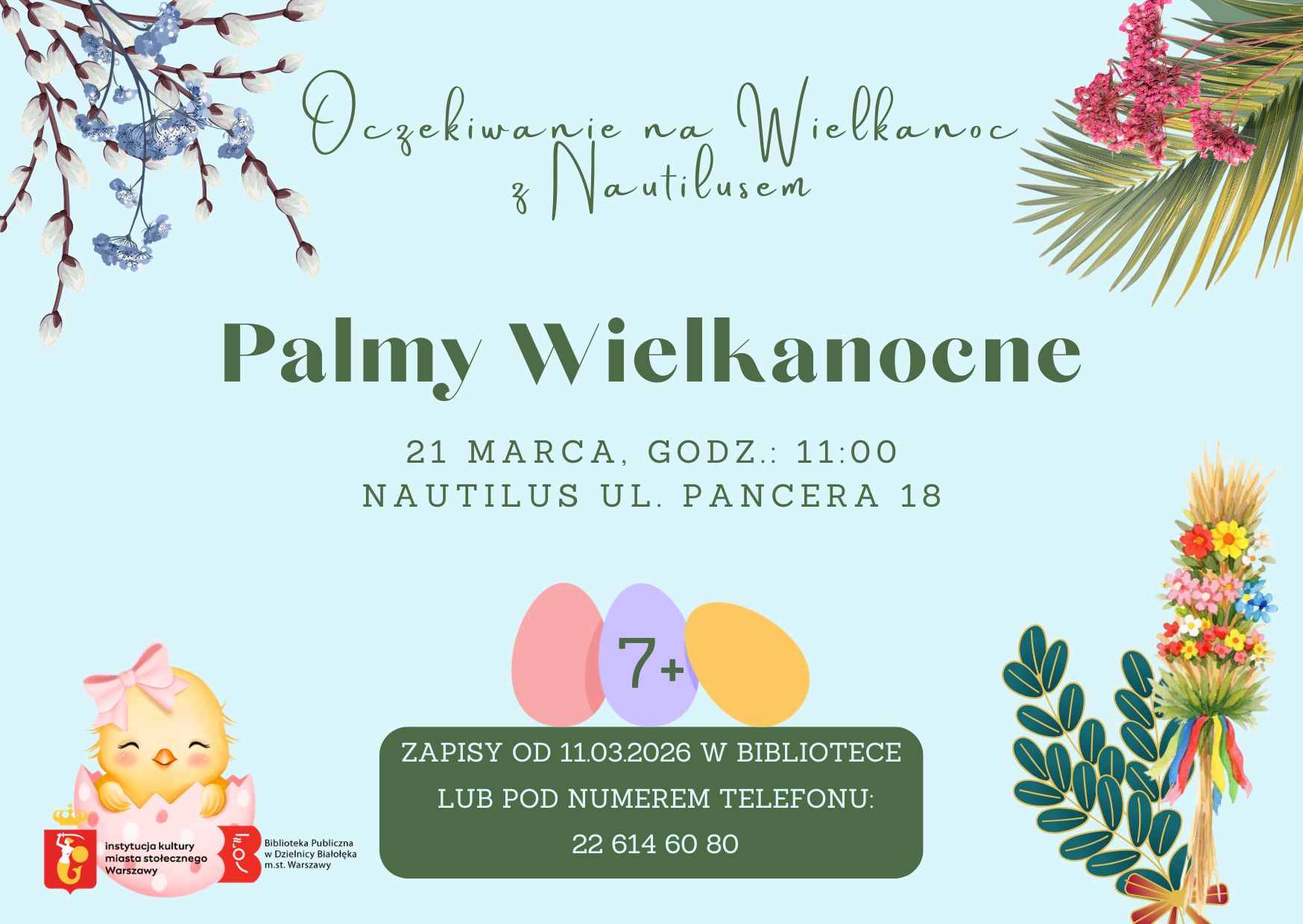 Read more about the article Wielkanocne Palmy – warsztaty w Nautilusie