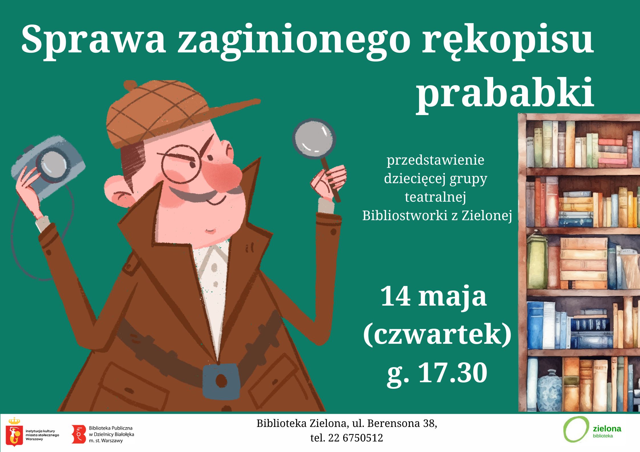 Read more about the article Premiera teatralna w Bibliotece Zielonej!