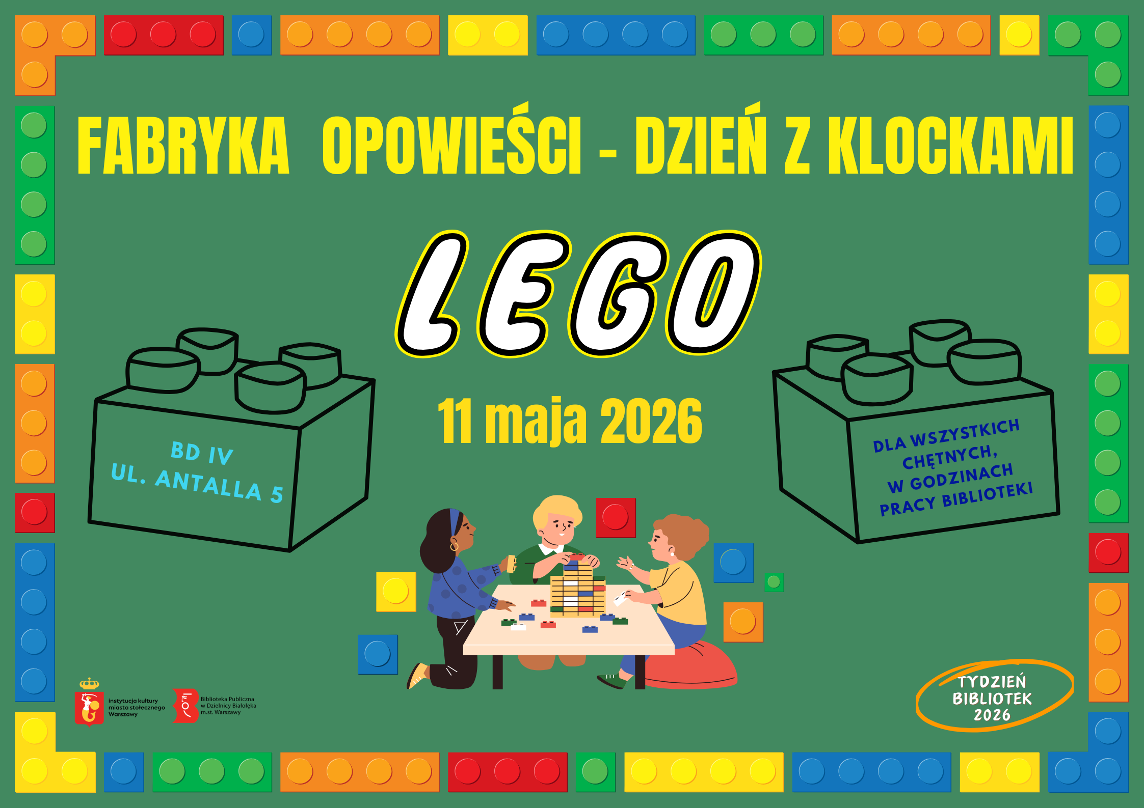 Read more about the article Fabryka opowieści – dzień z klockami LEGO.
