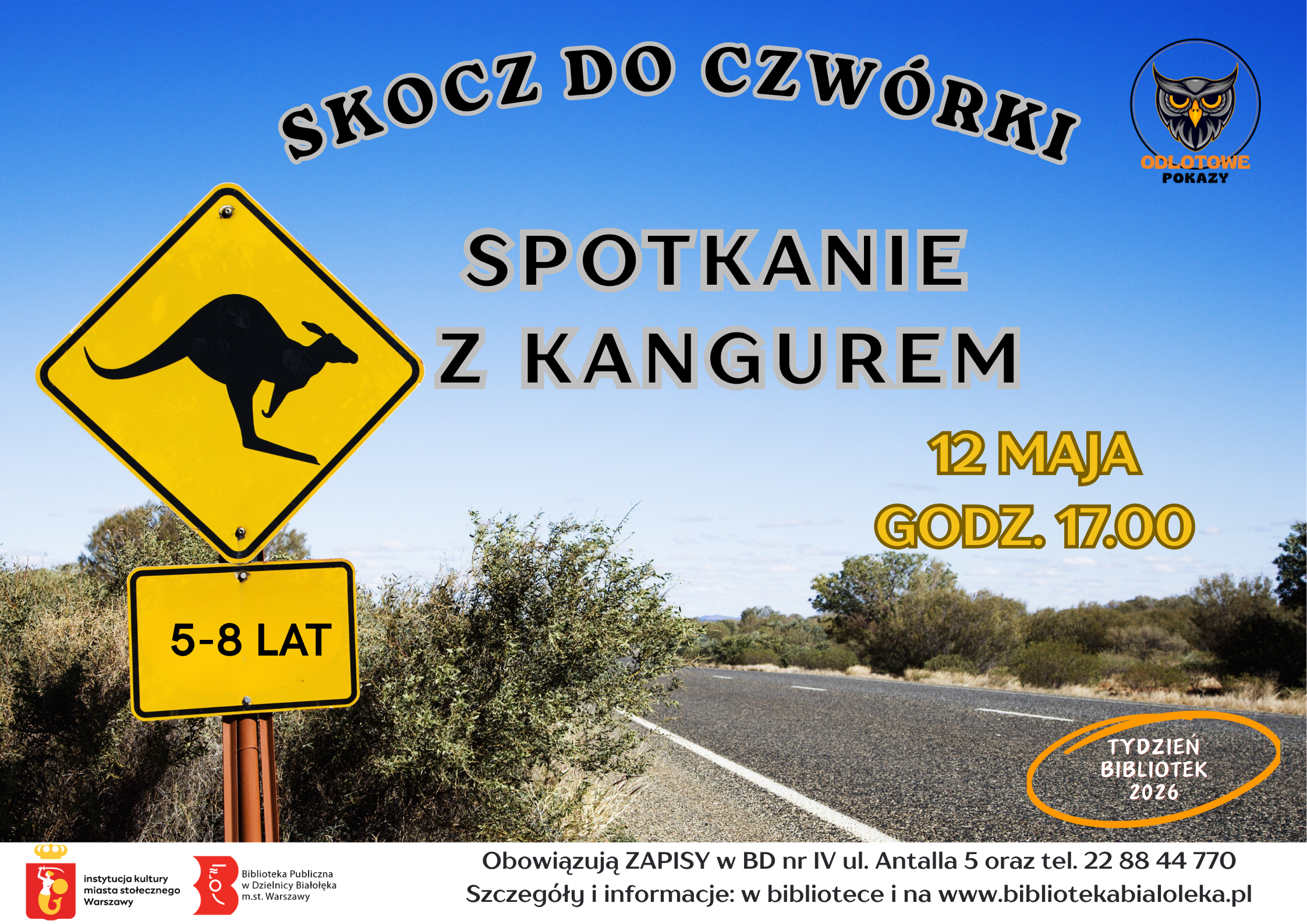 Read more about the article Skocz do biblioteki – spotkanie z kangurem