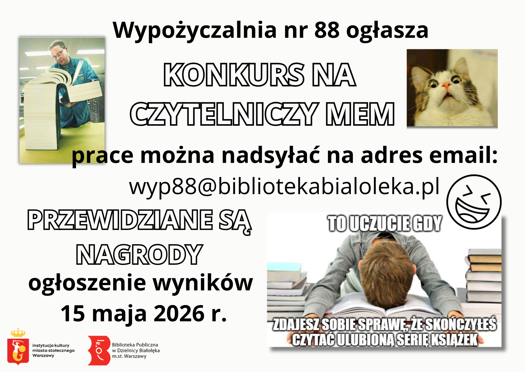 Read more about the article Konkurs „Czytelniczy mem”