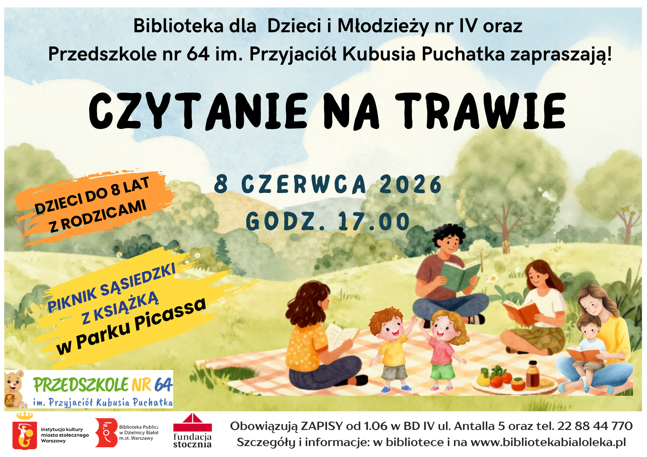 Read more about the article Czytanie na trawie czyli piknik sąsiedzki