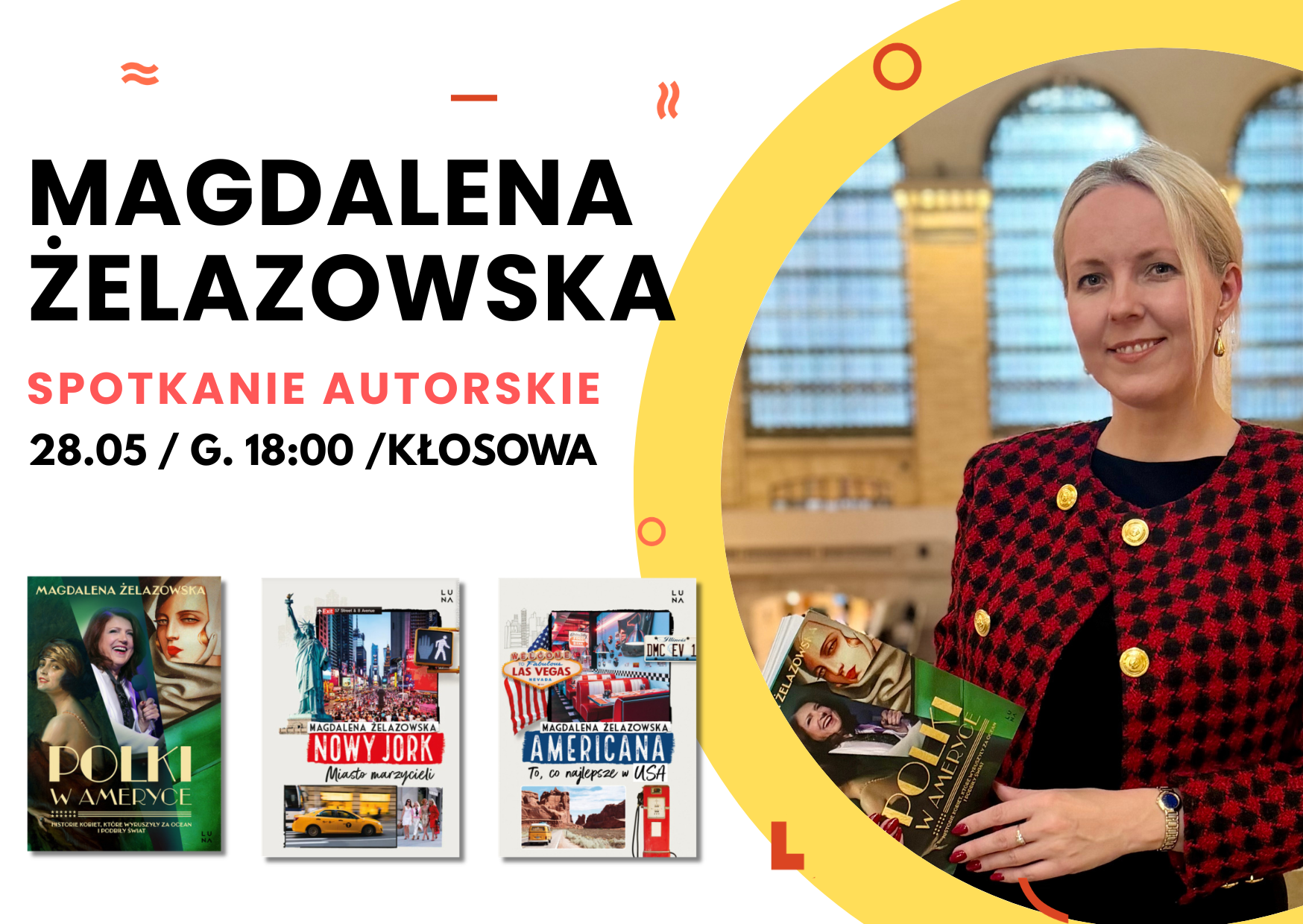 Read more about the article „Polki w Ameryce” — spotkanie autorskie z Magdaleną Żelazowską w Wypożyczalni nr 69