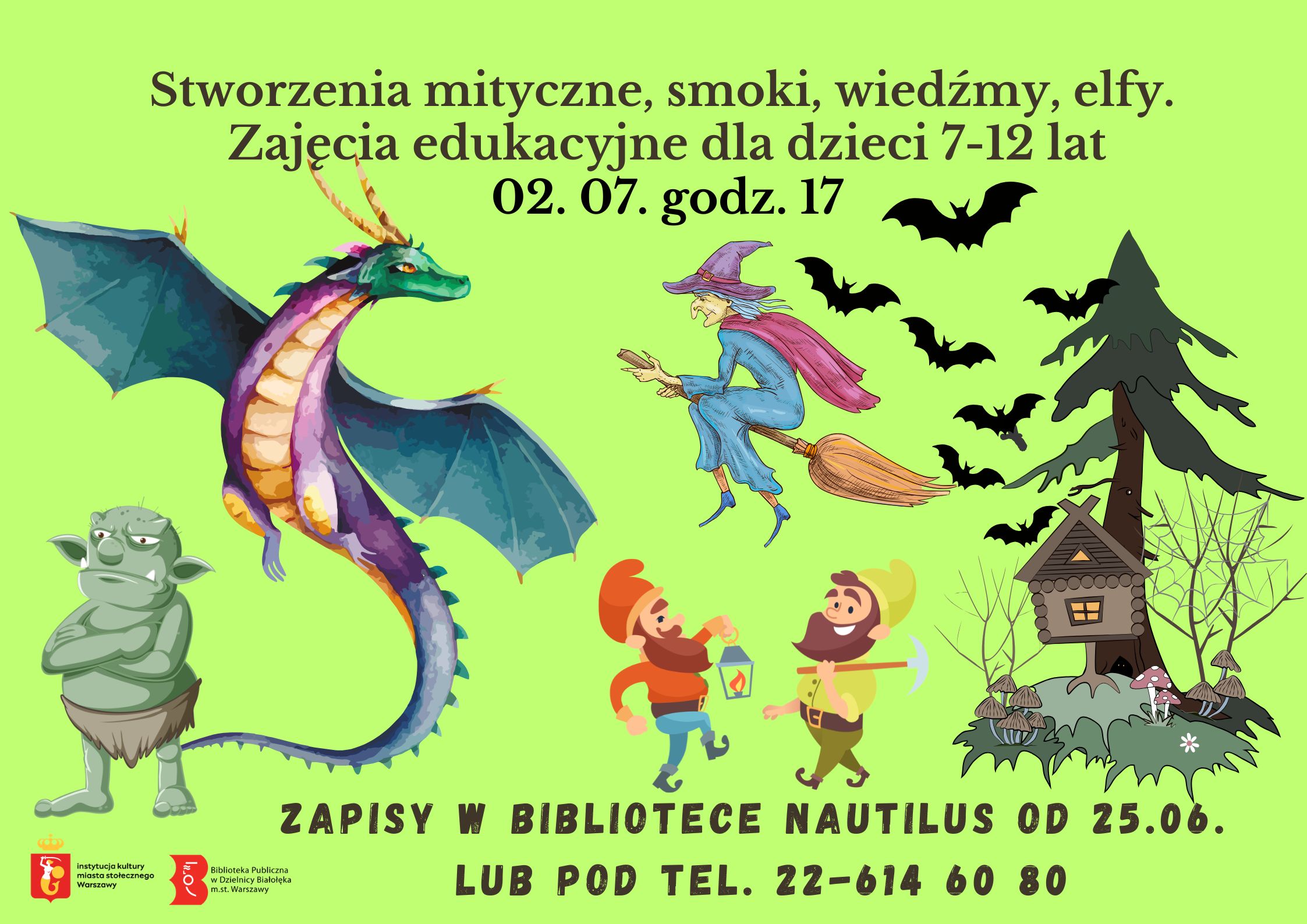 Read more about the article Zajęcia edukacyjne – Stworzenia mityczne, smoki, wiedźmy i elfy.