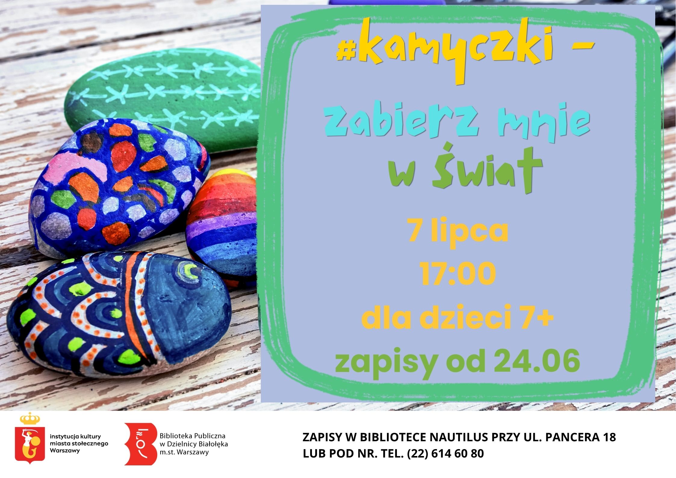 Read more about the article #Kamyczki w bibliotece Nautilus!